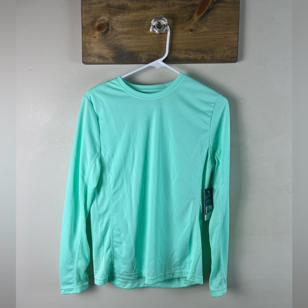 NWT Huk Gear women’s performance fishing shirt size medium (mint green)